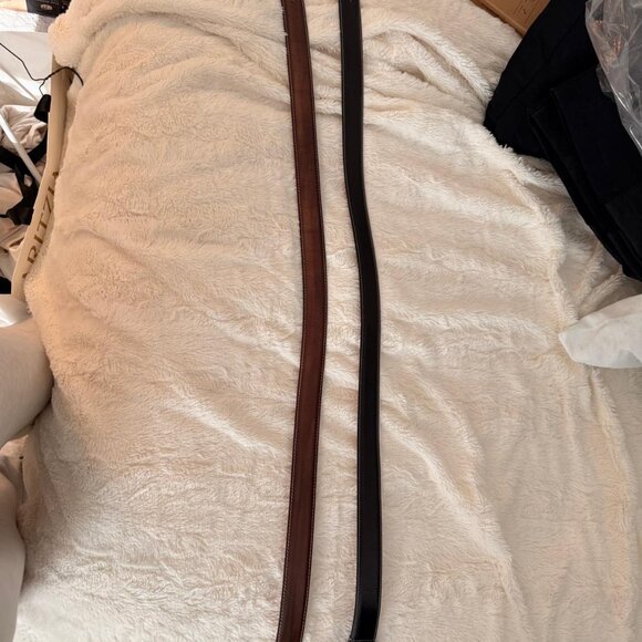 Bellanin & Venturi Leather Belts Set Made in Italy